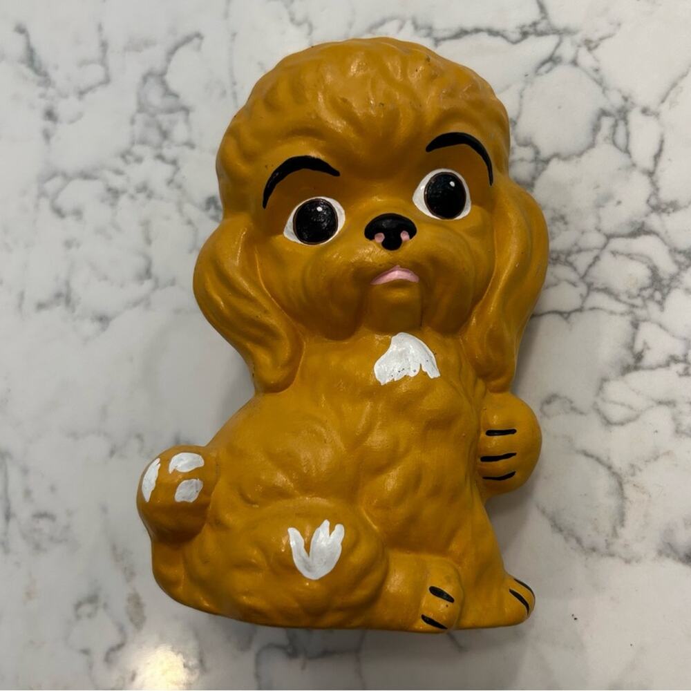Vintage 1977 5.5” Ceramic Dog Statue Figurine‎
